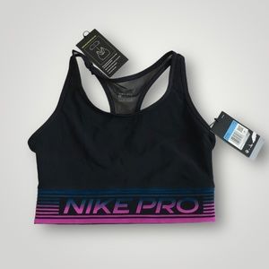 NWOT Nike Pro sport bra womens size M black